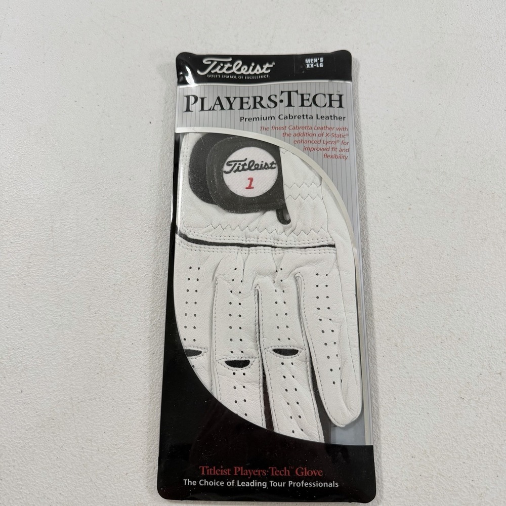 Titleist Players Tech Premium Cabrera Leather Golf Glove LH For RH Golfer XXL